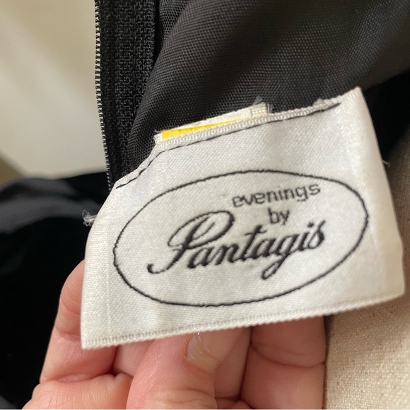 Vintage Elegant Strapless Black Velvet Dress STUNNING Size: 5/6 MADE IN USA 🇺🇸 - Picture 6 of 10